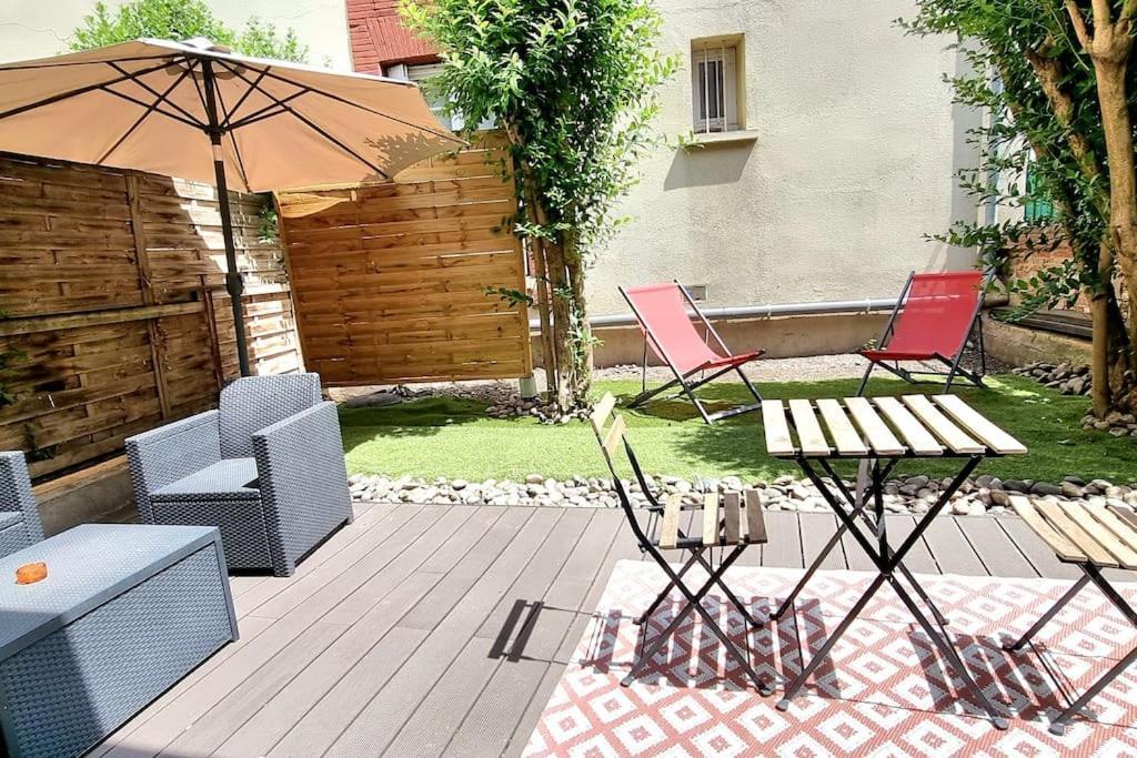 Appartamento T2 Cosy & Garden - Hypercentre - Gare - Wifi Tolosa Esterno foto